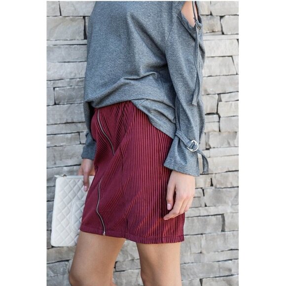 Women's Sweatshirt Long Cut-Out Sleeves Raw Trim Charcoal Casual Fit Sizes S M L - Picture 2 of 5